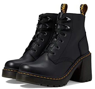 Dr. Martens Damen Jesy 6 Tie Boot Mode-Stiefel, Black Sendal, 41 EU