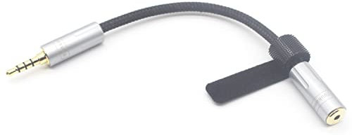 Youkamoo [ 3.5mm Balanced ] 3.5mm Male to 2.5mm Female 8 Core Silver Plated Headphone Earphone Audio Adapter Cable 3.5mm Balanced 4 Pole to 2.5mm Balanced Female