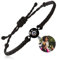 EMIRISTIC Personalisiertes Foto-Armband mit Bild im Inneren, handgefertigt, freie Größe, individuelles Bild-Armband, Valentinstag, Geburtstag, Jahrestag, jeden besonderen Tag, Adjustable, Nylon, Kein