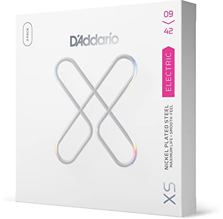 D'Addario XSE0942 XS 09-42 - 3-Pack - Corde per chitarra elettrica