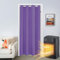 SK Studio Türvorhang Blickdicht Thermo Gardinen Vorhang mit Ösen Thermovorhang Kälteschut Wärmeisolierend für Schlafzimmer Tür Schrank Vorhang Violett, 86x203cm