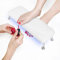 Coussins Repose Main Manucure 2 en 1,Repose-Bras à Ongles avec lampe à Ongles,Repose-Mains à Ongles Antidérapant pour les Mains et les Pieds Utilisation de Salon D'ongle