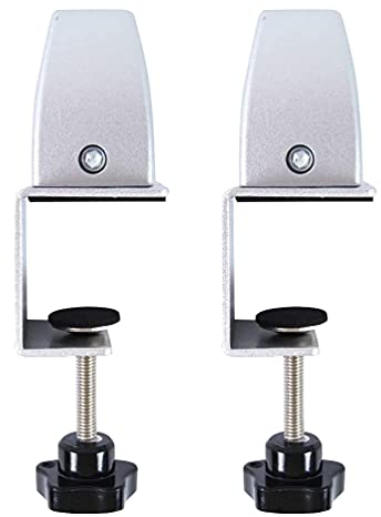 shanpu 2 Stück Büro Schreibtisch Trennwand Klemme Sichtschutz Clip Halter Halterung Bildschirm Baffle Clamp Trennwand für Tischklemme Silber