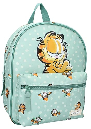Vadobag Rucksack Kater GARFIELD ALL GOOD - Farbe Grün - Maße 30 x 25 x 11 cm, grün, Einheitsgröße