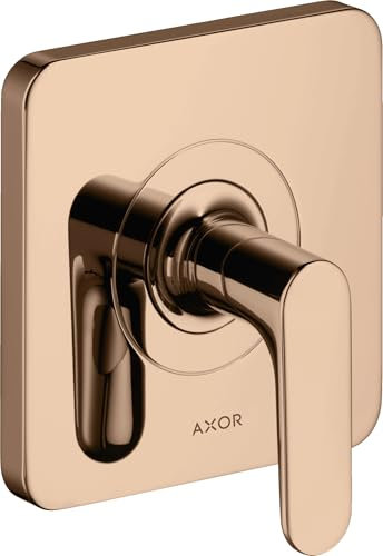 hansgrohe AXOR Citterio M Absperrventil Unterputz DN15 / DN20, 34960300, Farbe: Polished Red Gold