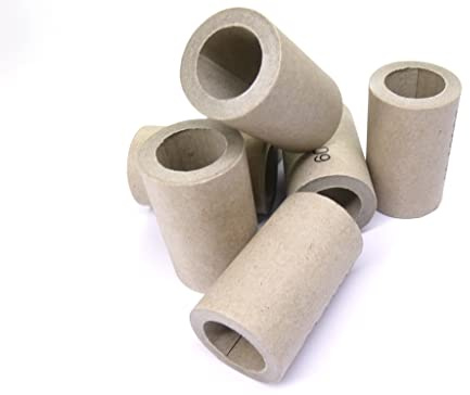 19,0 x 28 x 45 mm Papphülsen, cardboard, heavy paper tubes, parallel gewickelt, sehr fest, (10 Stück)