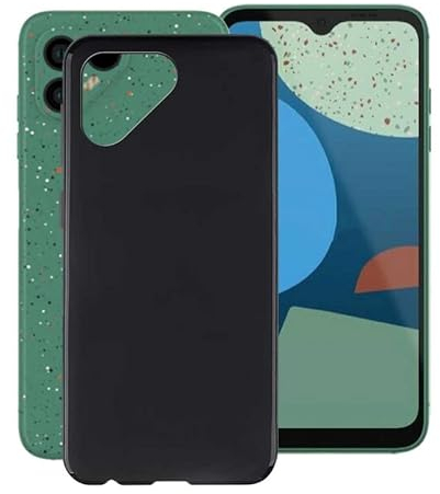 TREBAM Schwarz Stoßfest Hülle für Fairphone 4 (6.3 Zoll), Ultradünne Anti-Kratzen Handyhülle Cover Weiches Silikon Schutzhülle Tasche für Fairphone 4 - Schwarze