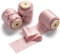 AOKSUNOVA Geschenkband Altrosa Band 3,8cm Stoff Schleifenband Hochzeit Stoffband Satinband Seidenband