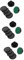 BESPORTBLE 3 Sets Ergonomische Air Hockey Pushers Pucks Ersatz Kit Für Hockey Spiel Tische