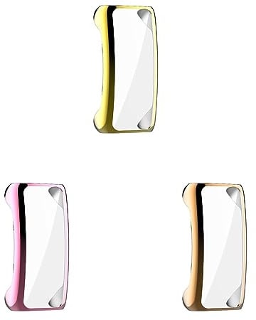 3 Stück Hülle Kompatibel mit Fitbit Inspire 3 Schutzfolie Schutzhülle, Flexibles TPU Displayschutz Case Kratzfest Abdeckung Schutz Gehäuse für Fitbit Inspire 3