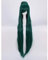 NEZIH Anime Coser Wig Sailor Pluto Perücke Cosplay Perücke Dunkelgrünes, Gespaltenes Langes Haar Synthetik Spiel Anime Kostüm Party Wig Geschenk, Geeignet Für Halloween-Party, Anime-Karneval