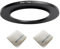 55 mm Objektiv auf 77 mm Kameraobjektiv-Adapter, 55 mm auf 77 mm, Step-Up-Ring-Adapterring für alle Marken von UV-ND CPL, mit Premium-Objektiv-Reinigungstuch, 2 Stück (55 mm-77 mm)
