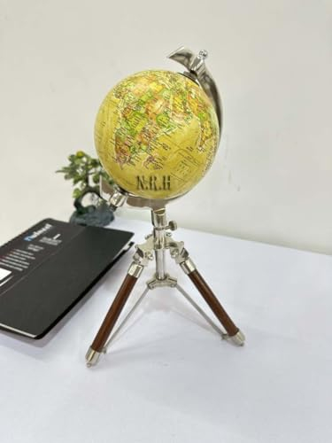 Nautische Tischdeko Globus mit Stativ Ständer Weltkarte Globus Desktop Rustikale Vintage Wohnkultur Geschenke