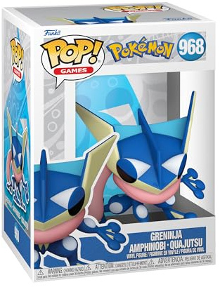 Funko POP! Games: Pokemon - Greninja | Offizielles Gaming Merch - Vinyl Sammelfigur als Regal Deko - Geschenkidee zum Geburtstag für Fans und Sammler