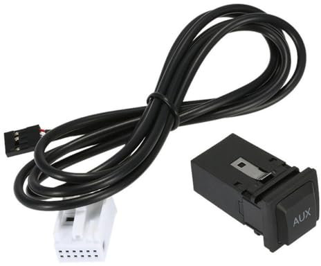 EUPLI 1Set Car Aux Switch Interface Adapter in Socket con Cavo per VW1 RCD510 RCD310 RNS315 Jetta 5 Mk5 Golf 6 Mk6 Wholesale