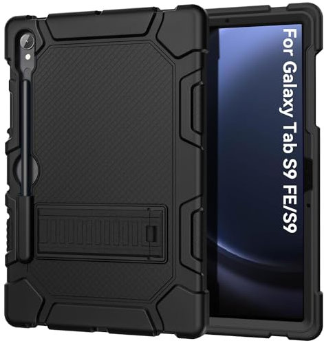 Cantis Custodia per Samsung Galaxy Tab S10 FE/ S9 FE 5G 10,9 pollici/Galaxy Tab S9 11 pollici 2023, resistente antiurto custodia per tablet supporto S Pen, nero