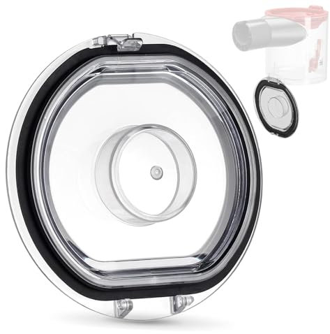 ACCTDLF Dust Bin Lid Replacement for Dyson V7 V8 SV10 SV11 Vacuum Cleaner, Canister Dirt Cup Lid, Bottom Accessories Cover Parts, Dust Bucket Cover/Dust Box Lid/Dust Collector Lid, Clear and Black
