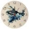 speecheese Police Hubschrauber Wanduhr Polizei Einsatz Fluggerät für Sicherheit Fliegen mit Luftfahrt Rettung Ideal für Fans der Polizeihubschrauber