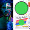 LOPHE UV Kinderschminke Set, 30g Neon UV Bodypainting Kinder, Waschbar Theaterschminke Körperfarbe, Gesichtsfarbe Kinderschminke für Make up Karneval & Halloween (7# Fluoreszierendes Grün)
