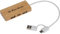 USB-Hub aus Bambus mit Namensgravur - Verteiler mit USB-C Stecker, 2x USB, USB-C