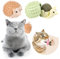 Hshenjhu 2 Pièces Herbe à Chat, 360° Rotatives Boule Herbe à Chat, Jouet Cat Boules à Lécher Comestibles, pour Chats Nettoyage des Dents, Calme L'anxiété et Le Stress du Cat