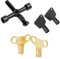 4-in-1 Heavy Duty Plastic Utility Key, Radiator Key, Gas Meter Box Key, Electric Box Key & Meter Cupboard Key for Meter Reading with 2-Radiator and 2-Meter Key