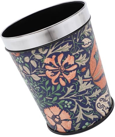 Cabilock Poubelle en Cuir à Imprimé Rétro Vintage pour La Maison Le Bureau La Salle de Bain