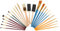25-teiliges Acryl Pinsel Set, Künstlerpinsel Set mit Schaumpinseln, borstenpinsel Set, Perfekt für Anfänger, Kinder und Malerei Liebhaber, Pinsel für Acrylfarben