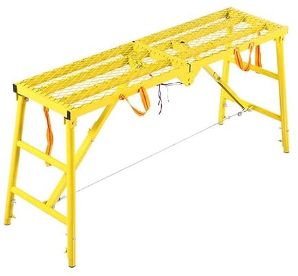Ponteggi pieghevole portatile Piattaforma Regolabile Ponteggio Metallo Ponteggio Banco da Lavoro Heavy Duty Scaletta Sgabello per Decorazione Domestica Lavaggio Auto Pareti Pareti Muro