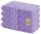 Lavea Lot de 4 Serviettes de Douche - 70 x 140 cm - 100% Coton - Serviettes éponge Douces et absorbantes - 500 g/m² - Uni et Bicolore - Certifié Öko-Tex - Lavable jusqu'à 60 °C - Lavande