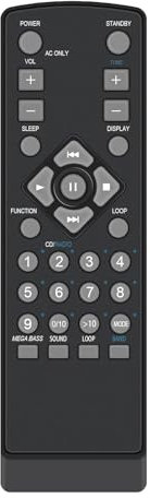 RMT-CS33 RMTCS33 Replaced Remote Commander Applicable for Sony CD Radio Cassette-Corder CFD-533 CFD-S33 CFD-W57 CFD-523 CFD-S34 CFD-S23 CFD-S37 CFD533 CFDS33 CFDW57 CFD523 CFDS34 CFDS23 CFDS37