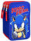 Clondo Federmäppchen 3-Fach – 44-teilig gefüllt – für Sonic Fan – mit Filzstiften, Buntstiften, Lineal – Blau/Rot – Schulmäppchen & Geschenk für Kinder