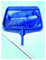 Skimmer for Piscina con rastrello for Foglie Deep-Bag e Rete a Maglia Ultra fine | Rimuove Foglie e detriti for Piscine interrate, Piscine Fuori Terra, fontane e Spa(Blue,100cm)