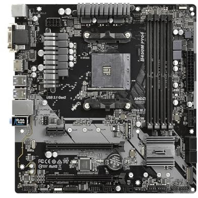 QWEOWW motherboard Fit For ASRock B450M Pro4 AM4 64GB DDR4 Micro ATX 2xM.2 support Ryzen 5600 5700 3600 5500 3400 2400 cpu new