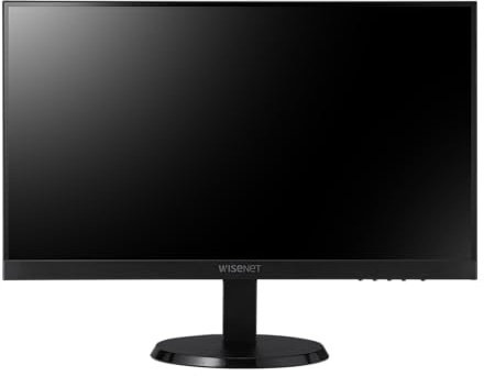 Hanwha Vision Wisenet SMT-2212 22 FHD Monitor, 1080p, 60Hz, HDMI VGA, 178° Wide View, 6.5ms Response, Frameless Design with Stand 3000:1 Contrast – For Home & Office