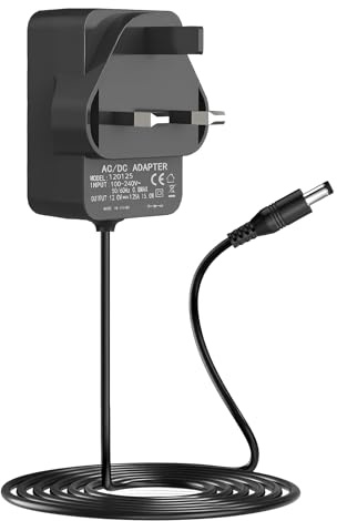 15W Echo Dot Power Supply, Charger for Alexa Echo Dot (3rd / 4th / 5th) Gen Dot with Clock Dot Kids Edition Echo Show 5 (1st & 2nd Gen) Echo Spot Echo Pop Fire TV Cube Power Cord (Black)