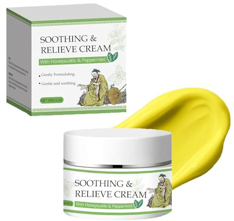 Plant Soothing Cream, Cooling Comfort Cream, Natural Repair, Instant Cooling Gel, Soothing & Protect Irritated Skin, Hydrating Moisturizing, Gentle Care for Sensitive Body, for All Over Body (1pcs)