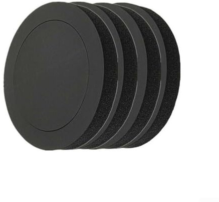 Axorafow Lot de 4 anneaux insonorisants en mousse pour haut-parleur de voiture de 16,5 cm, 16,5 cm, 17,8 cm, coaxial, joints d'isolation acoustique noirs