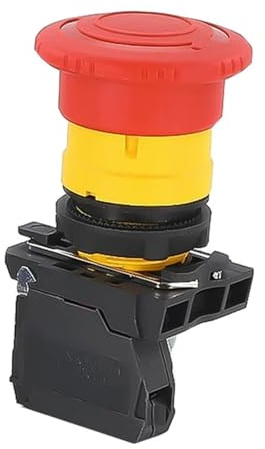 Interrupteur à bouton-poussoir d'arrêt d'urgence étanche XB5 SB5 LA68S XB5AS542 AS545 XB5AS8445, verrouillage rotatif, Ø 22 mm(DVPCOPM-SL,1NO 1NC)