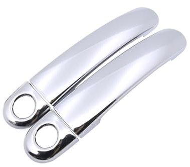 Repuesto para manija de puerta de coche cromada Leon MK1 1M 1999-2004, juego de accesorios exteriores Poignée Extérieure De Porte De Voiture (2 puertas, 2 cerraduras) (2 puertas 2 cerraduras)