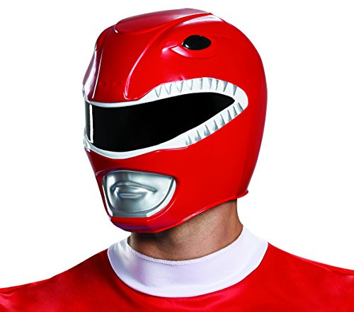 Disguise Herren Red Ranger Helm für Erwachsene
