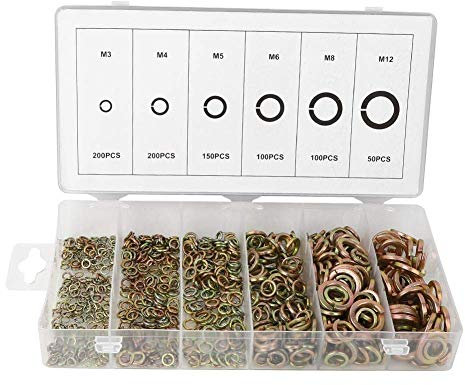 SET RONDELLE ELASTICHE SPACCATE GROVER GROWER MISURE METRICHE ASSORTITE 800 PZ