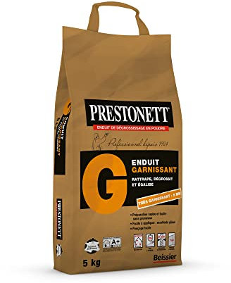 Enduit de rénovation et garnissant PRESTONETT G en Poudre en Sac 5 KG pour Intérieur