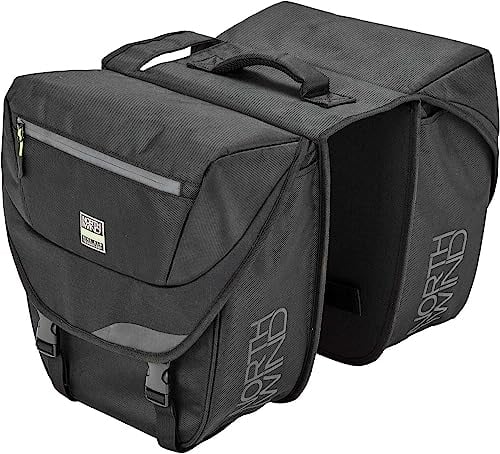Northwind Gepäckträgertasche Pannier Classic Doppeltasche (schwarz/Lime)