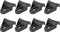 X AUTOHAUX 8pcs Noir Voiture Subwoofer Haut-Parleur Grille Clips Pinces Apte pour 4 6 8