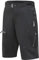 Brisk Bike MTB Hose Herren MBT Shorts mit 4 Reißverschlusstaschen und verstellbarem Bund MTB Hose kurz (Black, XXL)