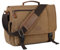 VASCHY 15.6 Zoll Umhängetasche Herren, Canvas Laptoptasche Groß Businesstasche Arbeitstasche Damen Lehrertasche für Schule/Business/Reisen Kamel