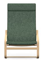 comfortly Ersatzbezug für Stuhlhussen, handgefertigt, kompatibel mit Poang Sessel, nur Bezüge (strapazierfähig, grün)