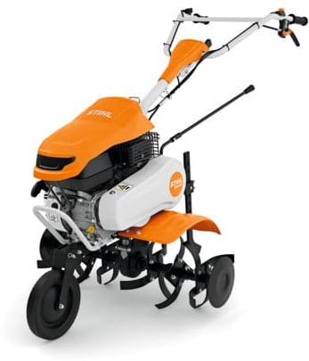 STIHL Motoculteur MH600 idéal pour travailler sur de grandes surfaces et terrains difficiles - Largeur de travail 78 cm et deux vitesses avant et une marche arrière