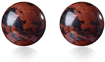 150pcs 8mm Mahogany Obsidian Gemstone Round Loose Beads for Jewelry Making Energy Stone Healing Power